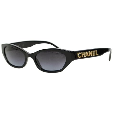 chanel rectangle logo sunglasses